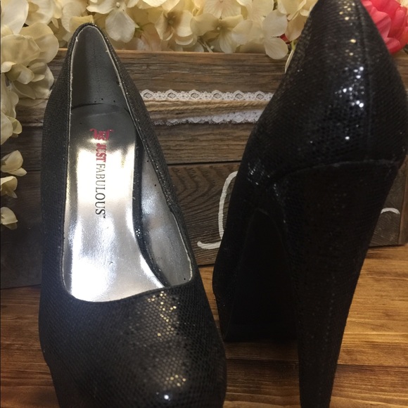 Super Sexy Sequined Heels - Picture 2 of 5